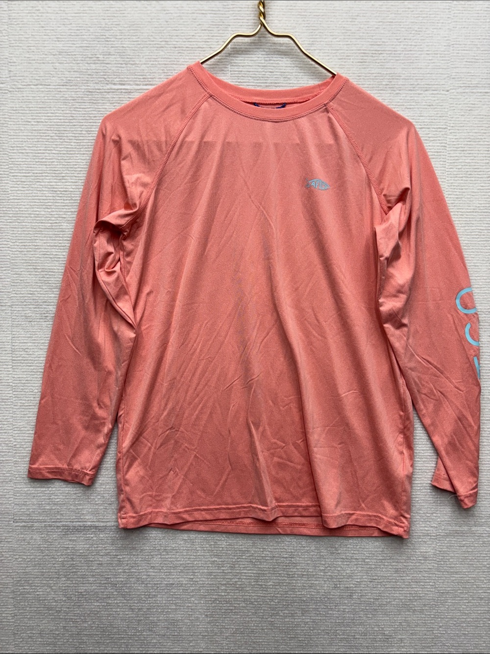 Aftco | youth large Coral Long-Sleeve Performance Shirt